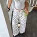 Women's Low Waisted Wide Leg Jeans Cross Border L1048 Floor Length Loose Fit Versatile Polka Dot Straight Leg Casual Pants_mkmklike.com