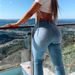 K Sexy Denim Pencil Pants For Women; Casual Long Trousers. No Bags Or Other Accessories_mkmklike.com