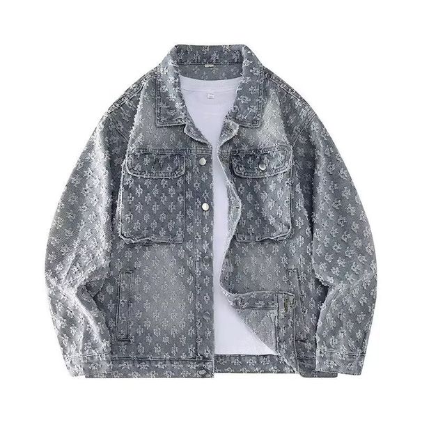 Men's Washed Denim Jacket - Stylish Slim Fit Casual Coat With Premium Design For Winter & Fall_mkmklike.com