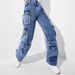Women's Jeans Cargo Pants High Waist Flap Pockets Women's Pants Loose Fit_mkmklike.com
