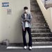 Nordmann Cleanfit Scimitar Black Flared Jeans Men Slim Straight Vibe American High Street Trendy Pants Versatile_mkmklike.com