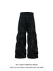 Men's Distressed Vintage Denim Jeans – 90s HipHop Relaxed Fit With Artisan Crinkle Texture (M-3XL, Black)_mkmklike.com