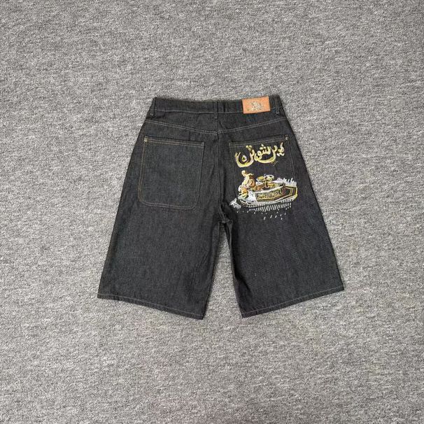 Cross-border Foreign Trade Trendy Brand Derschutze Casual Trousers With Plum Blossom Embroidery, Street Style Loose_mkmklike.com