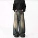 Men's Clothing Men's Retro Style Loose Wide Leg Jeans Flared Trousers Versatile American Spring Youth Fashion_mkmklike.com