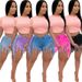 Women's Distressed Tassel Frayed Denim Shorts Casual Straight Leg Jeans Relaxed Everyday Wear Comfortable Feshion_mkmklike.com
