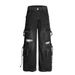Post-apocalyptic Punk Multi-Pocket Cargo Ripped Jeans Trendy High Street Design Loose Straight Pants For Men_mkmklike.com