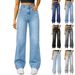 New Jeans Loose Straight Cross-Border European And American Women's Factory Direct Sale_mkmklike.com