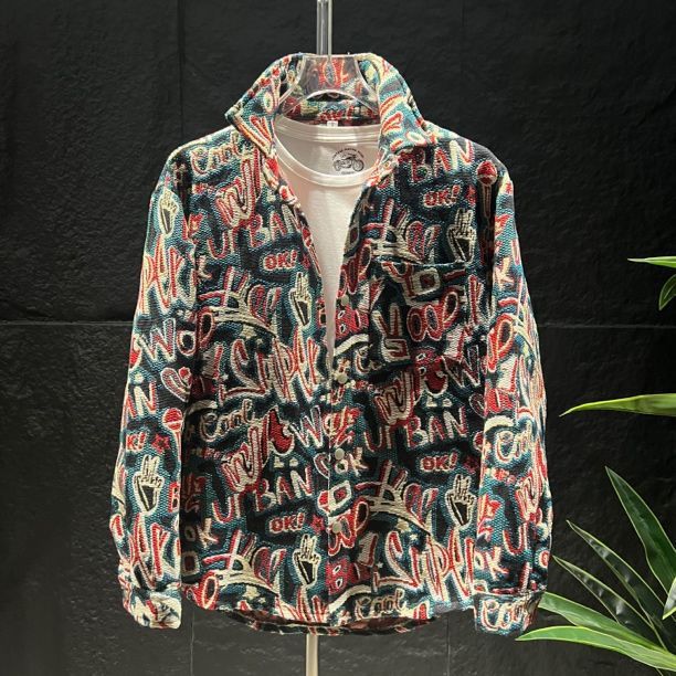 Autumn New Trendy Casual For Men Korean Style Jacquard Stylish Hot-Selling Outerwear Men's Woven Jacket Top_mkmklike.com