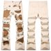 Men's Slim-Fit Casual Pants – Artistic Patchwork & Distressed Stitching, Stretch Comfort For Urban Style (28-42, Solid Colors)_mkmklike.com