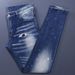 Men's Clothing Men's Jeans Old Blue Washed Hole Patch Paint Trendy Brand Slim Fit Skinny Pants Men_mkmklike.com