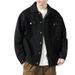 2025 Spring And Autumn Brand Cowboy Men's Trendy Collar Loose Rascal Handsome Work Style Casual Jacket_mkmklike.com