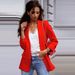 Women's Clothing Autumn and winter women's long sleeved small suit temperament professional slim top coat_mkmklike.com