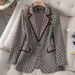 Women's Clothing Socialite elegant style suit two-piece spring and autumn printed suit _mkmklike.com