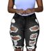 Women's Clothing Fashion High Waist Ripped Denim Shorts For Women_mkmklike.com