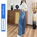 Jiawei 2025 Autumn/Winter Non-Stretch Wide-Leg For Women, Vintage Washed Jeans, New Jeans_mkmklike.com