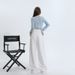 Minghai 2025 Autumn New White Pleated Denim Wide-Leg For Women Loose High-Waist Slimming Straight-Leg Floor-Length Pants_mkmklike.com