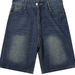 Men's Clothing Retro Washed Denim Shorts Trendy Slim Fit Mid-Length Casual Loose Five-Point Pants For Summer_mkmklike.com