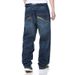 Pulse Spring And Autumn New Regular Jeans For Men Plus Size Loose Fit Long Extra Large Straight Leg Mid-Waist Pants_mkmklike.com