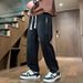 Men's Straight Leg Jeans Loose Fit Wide Leg Casual Pants Thin Style Youth Summer 2024 New Arrival_mkmklike.com