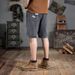 Summer Ripped American Jeans Men's 5-point Trendy Brand Hand-worn Straight Jeans Men's High Street Pants Men_mkmklike.com