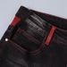 Trendy And Versatile Spliced Color Jeans For Men, With A Red Base And Retro Washed Fabric That Looks Slim And Slim, Slim Fit, And Small Footed Men's P_mkmklike.com