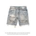 Men's Large Size Retro Hole Denim Shorts High Street American Style Old Raw Edge Beggar Style_mkmklike.com