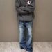 Men's Clothing Lightning Burst Blue Cleanfit Jeans Heavy Wash Straight Flared Pants_mkmklike.com
