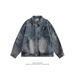 American For Men In Spring Autumn, With A Cool And Stylish Design. High Street Fashion Brand Workwear Denim Jacket,_mkmklike.com