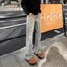 Men's Straight Leg Jeans – American Vintage Washed Blue Denim, Whiskering & Bamboo Pattern, High-Street Unisex Fit (S-XXXL)_mkmklike.com