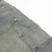 "Men's Distressed Denim Bell Bottom Pants With Patchwork Design - Vintage Hippie Style Workwear Jeans For Casual Wear (Black, Blue)"_mkmklike.com