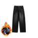 Pure ACU Men's Clothing|Trendy American High Street Fleece-Lined Jeans For Men, Straight-Leg, Slightly Flared, High-End Feel,_mkmklike.com