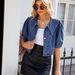 Women's Trendy Washed Sailor Collar Denim Jacket Spring/Summer Independent Store Top Style_mkmklike.com