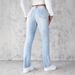 Women's Clothing Slim Fit Straight Leg Jeans Simple Design Stretch Slim Fit Straight Leg Jeans - High Waist Comfort Denim Pants With Medium Wash Blue_mkmklike.com
