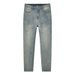 Large Size Men's Clothing Summer Thin American Retro Jeans Men's Loose Elastic Ripped And Fattened Plus Size Jeans_mkmklike.com