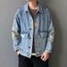 Loom Spring Autumn Denim For Men, Loose Fit, European And American Trendy Brand, Patchwork, Japanese Retro Style, Versatile_mkmklike.com