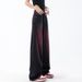 American Spring Summer New Graffiti Washed Jeans For Women Retro Design Straight Wide-Leg Long Pants_mkmklike.com