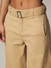 Women's High Waist Straight Leg Jeans - Casual Wide Leg Trousers With Detachable Belt In Khaki & Long_mkmklike.com