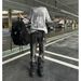 Men's Clothing High Street Style Jeans Trendy Heavy Duty Ripped Motorcycle Style Slightly Flared Trousers_mkmklike.com