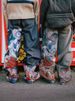 Men's Y2K Retro Wide Leg Jeans - Hip Hop Punk Embroidered Loose Fit Denim Pants For Streetwear & Casual Wear_mkmklike.com