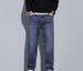 Autumn And Winter New Fashion Retro Straight Men's Velvet Jeans Trendy Elastic Loose Casual Versatile Trousers Men_mkmklike.com