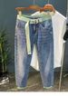 Men's Slim Fit Retro Washed Denim Jeans - Classic American Style Straight Leg Trousers For Casual & Streetwear_mkmklike.com