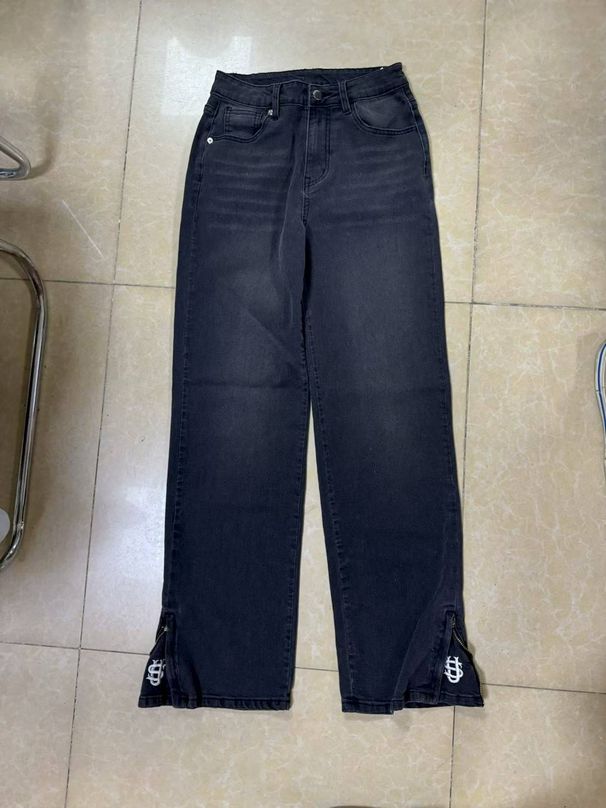 Men's Clothing Cross Border Foreign Trade Wasteland Style Washed Distressed Jeans American Flared Street Flared Wide Leg Trousers Men's Wear_mkmklike.com