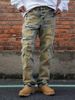 Men's Slim Straight Jeans Trendy Youth Mid-Waist Khaki Denim Pencil Pants Vintage High Street Casual Spring Autumn Summer_mkmklike.com