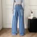 High Waisted Wide Leg Jeans For Women – Vintage Washed, Flowy & Relaxed Fit, 70% Cotton, Boho Chic (S-Xl, Light Blue, Stretch Comfort)_mkmklike.com