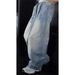 American Blue Wide-leg Scimitar Pants Men's Spring And Autumn Senior Sense American Retro Belt Design Sense Straight Jeans_mkmklike.com