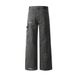 Ink-Splattered Distressed Straight-Leg Jeans For Men Loose Design Sense Niche Trend Hip-Hop Wide-Leg Floor-Length Pants_mkmklike.com