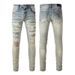 Pulse Cross-Border European And American Trend Brand TR Heavy Craft Washed Distressed Men's High-Quality Leather Pencil_mkmklike.com