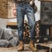 American Retro Jeans Men's 2025 New Loose Trendy High Street Washed Casual Versatile Small Straight Pants_mkmklike.com