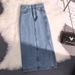 Women's Clothing Denim Skirt Women's Mid Length New High Waist Slim Side Slit Hip Skirt_mkmklike.com