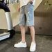 Men's Ripped Denim Shorts Trendy Brand Lightweight Casual Five Point Pants mid Length Shorts Handsome Versatile Light Color Summer Style 2026_mkmklike.com